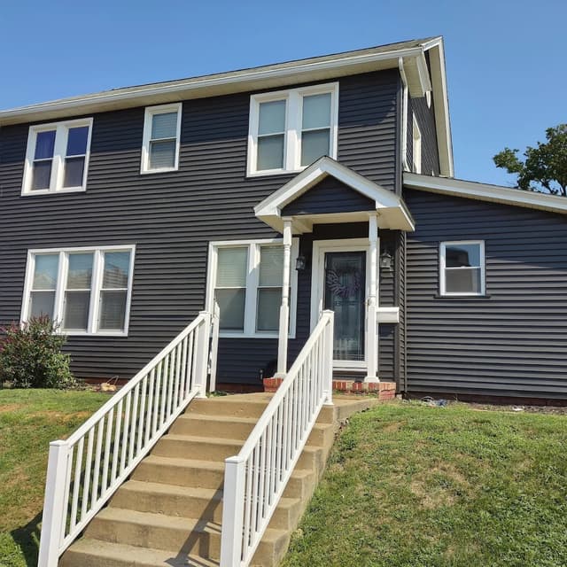 White Chooz Painters logo with blue background placeholder for paintig company logos