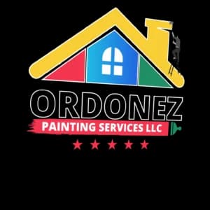 This is an image from Ordonez Painting Services LLC, located in Florida. The logo for Ordonez Painting Services LLC features a dark paintbrush silhouette against a warm-toned background.