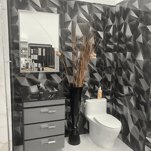 White Chooz Painters logo with blue background placeholder for paintig company logos