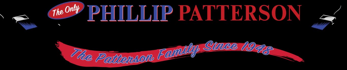 This is an image from Phillip Patterson Painting, located in Kentucky. The logo for Phillip Patterson Painting features red and blue text with paintbrush graphics and a banner that reads 'The Patterson Family Since 1948.