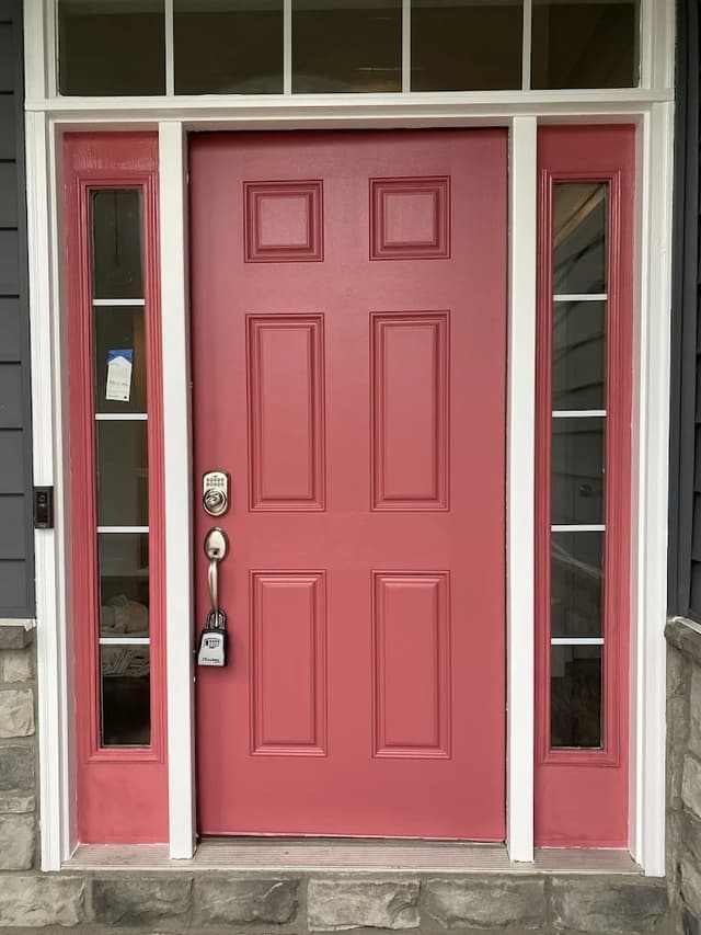 White Chooz Painters logo with blue background placeholder for paintig company logos