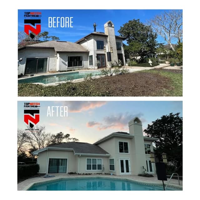 White Chooz Painters logo with blue background placeholder for paintig company logos