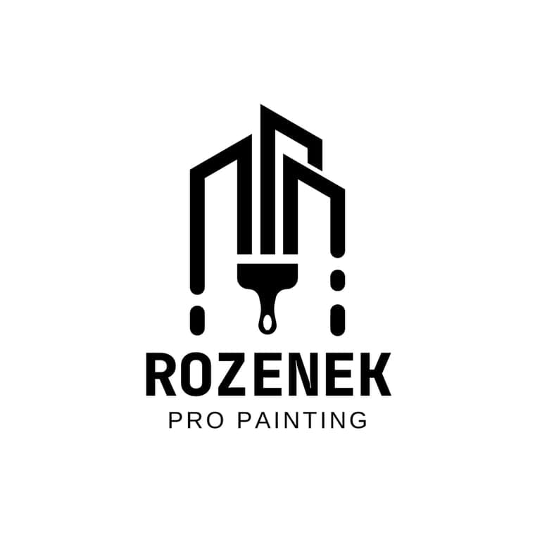 Logo for Rozenek Pro Painting, a painting company in Creedmoor, NC.