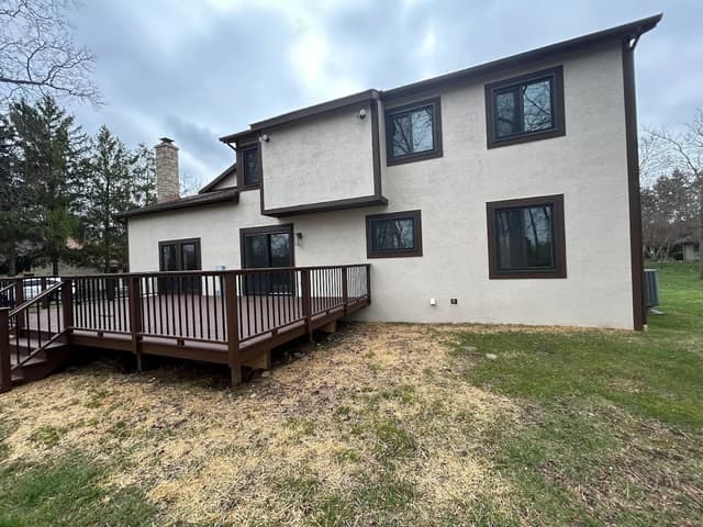 White Chooz Painters logo with blue background placeholder for paintig company logos