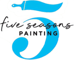 This is an image from Five Seasons Painting, located in Florida. The logo for Five Seasons Painting features a stylized paintbrush and curved design in blue and teal tones.