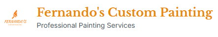 Logo for Fernando's Custom Painting LLC, a painting company in Apex, NC.