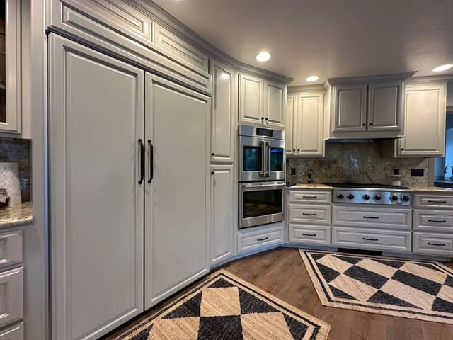 White Chooz Painters logo with blue background placeholder for paintig company logos