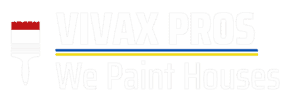 This is an image from Vivax Pros, located in Colorado. The logo for Vivax Pros features bold white text with a red-and-white paintbrush graphic above a blue and yellow underline.