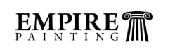 This is an image from Empire Painting, located in Wisconsin. The logo for Empire Painting features bold black typography with a classical column icon representing the painting company brand.
