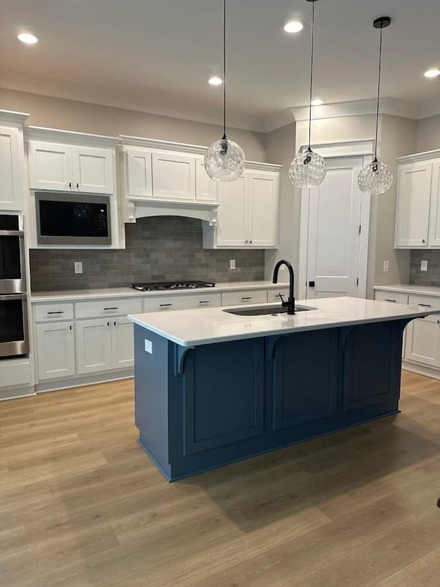 White Chooz Painters logo with blue background placeholder for paintig company logos