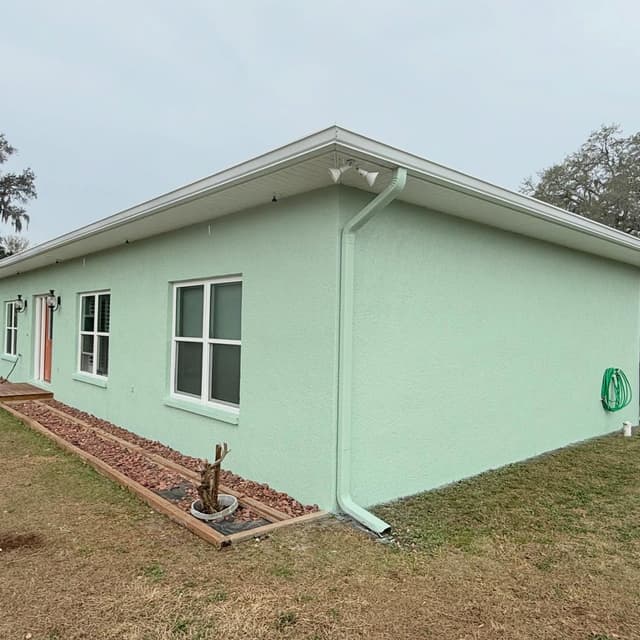 White Chooz Painters logo with blue background placeholder for paintig company logos