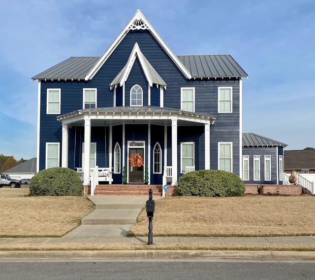 White Chooz Painters logo with blue background placeholder for paintig company logos