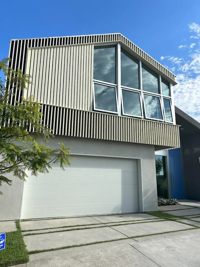 White Chooz Painters logo with blue background placeholder for paintig company logos