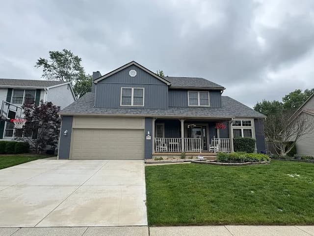 White Chooz Painters logo with blue background placeholder for paintig company logos