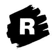 Logo for Rainer Painting Company, featuring a bold black brushstroke with the letter "R" in the center.