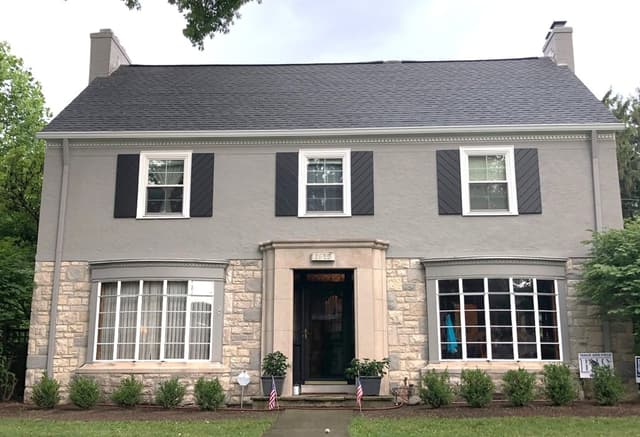 White Chooz Painters logo with blue background placeholder for paintig company logos