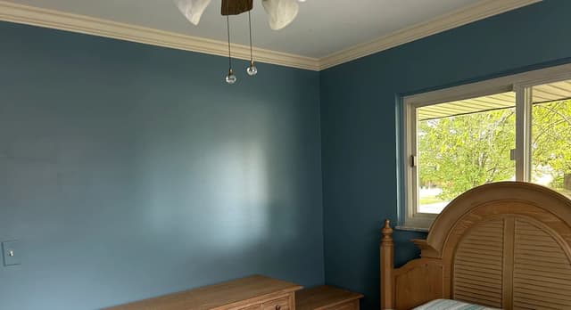 White Chooz Painters logo with blue background placeholder for paintig company logos