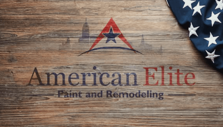 Logo for American Elite Paint and Remodeling, a painting company in New Bern, North Carolina.