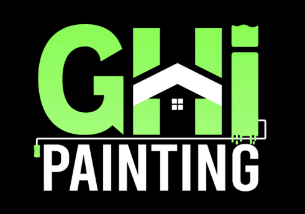This is an image from GHI Painting LLC, located in Florida. The logo for GHI Painting LLC features bold green and white lettering with a house roof graphic integrated into the design.