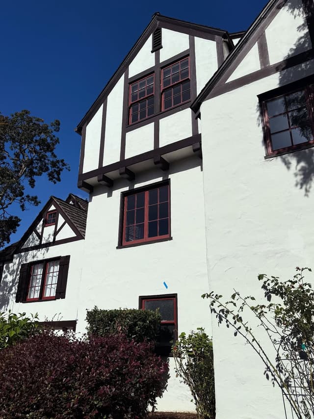 White Chooz Painters logo with blue background placeholder for paintig company logos