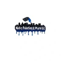 This is an image from Nick’s Painting & More LLC, located in Michigan. The logo for Nick’s Painting & More LLC features a paint-drip style design with bold lettering and a house graphic representing residential painting services.