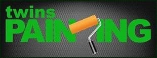 Logo for Twins Painting, a painting company in Waukegan, Illinois.