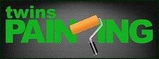 Logo for Twins Painting, a painting company in Waukegan, Illinois.