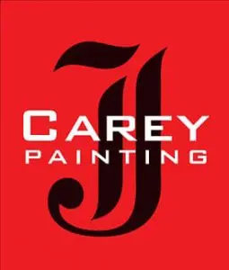 This is an image from J Carey Painting, located in Pennsylvania. The logo for J Carey Painting features bold black lettering with a stylized letter J on a red background.