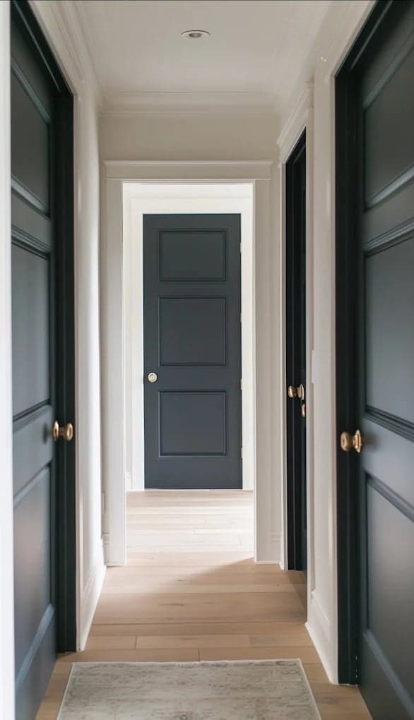 White Chooz Painters logo with blue background placeholder for paintig company logos