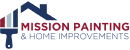 This is an image from Mission Painting and Home Improvements. The image shows the Mission Painting & Home Improvements logo, featuring a stylized house roof design above the company name.