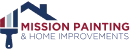 This is an image from Mission Painting and Home Improvements. The image shows the Mission Painting & Home Improvements logo, featuring a stylized house roof design above the company name.