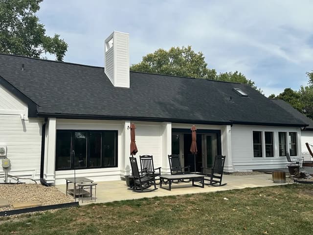 White Chooz Painters logo with blue background placeholder for paintig company logos