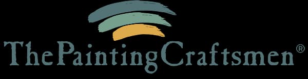 This is an image from The Painting Craftsmen, located in Florida. The logo for The Painting Craftsmen features a minimalist paintbrush-style graphic with soft green and yellow tones.