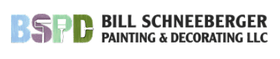 This is an image from Bill Schneeberger Painting & Decorating LLC, located in Illinois. The logo for Bill Schneeberger Painting & Decorating LLC features colorful BSPD initials beside bold black text for the painting and decorating company.