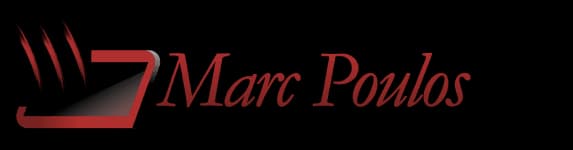 Logo for Marc Poulos Painting & Decorating, a painting company in Arlington Heights, Illinois.