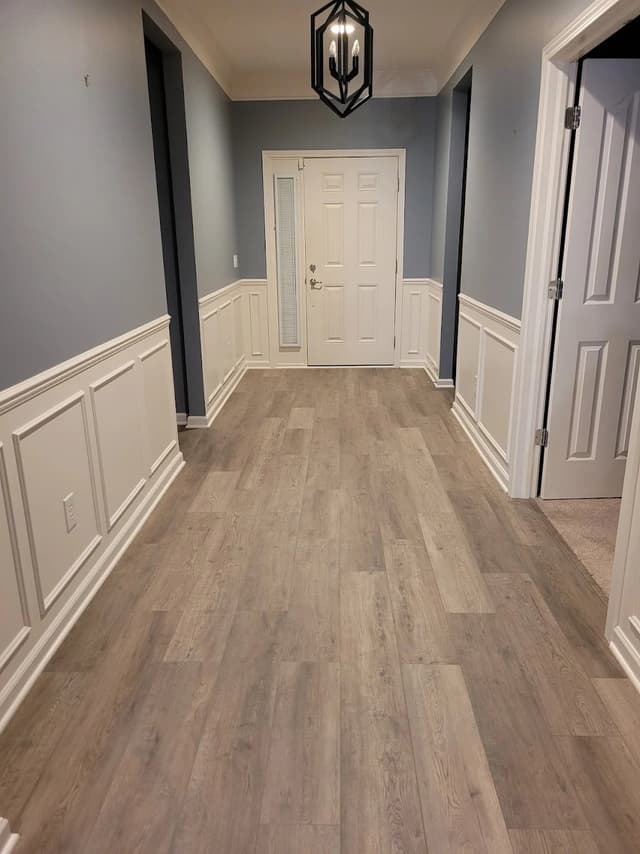 White Chooz Painters logo with blue background placeholder for paintig company logos