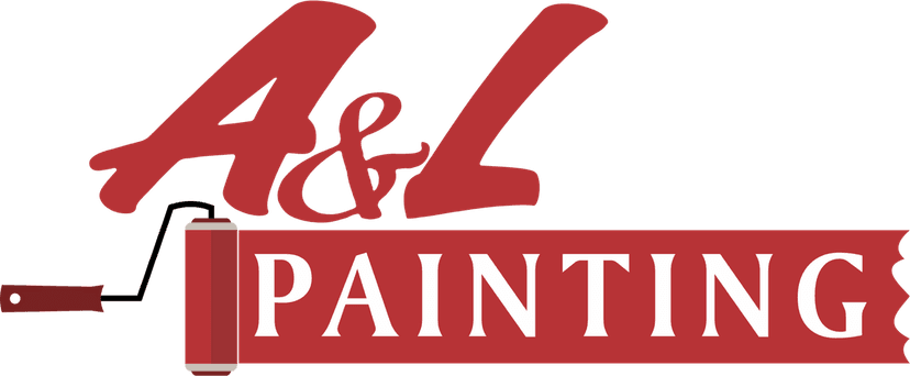 This is an image from A&L Painting, located in New York. The logo for A&L Painting features stylized red lettering above a red paint-roller graphic with the word 'PAINTING' in bold white text.