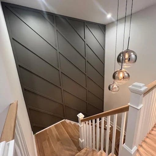 White Chooz Painters logo with blue background placeholder for paintig company logos