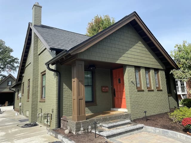 White Chooz Painters logo with blue background placeholder for paintig company logos