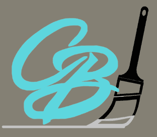 This is an image from CB Painting and Renovations, located in Florida. The logo for CB Painting and Renovations features stylized teal initials with a black paintbrush graphic on a neutral background.