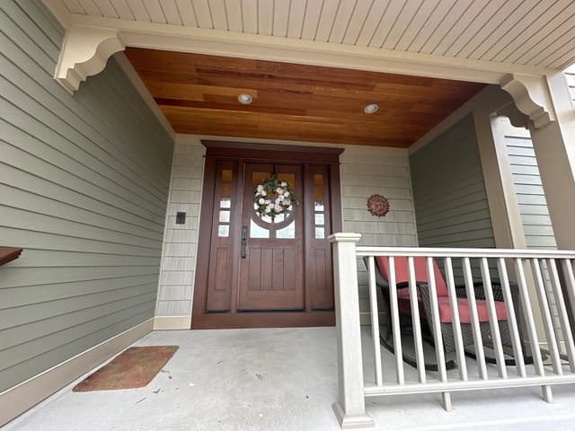 White Chooz Painters logo with blue background placeholder for paintig company logos