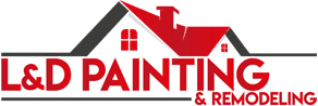 "This is an image from L&D Painting & Remodeling, located in Texas. The logo for L&D Painting & Remodeling features a red and black house roof silhouette with bold red text beneath it."