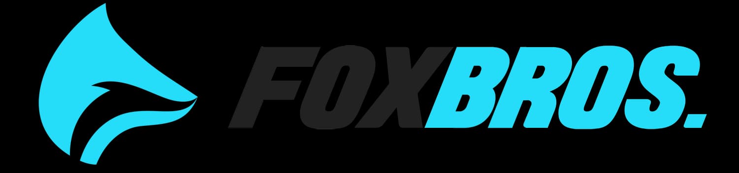 This is an image from Fox Bros. Painting, located in Minnesota. The logo for Fox Bros. Painting features a bold teal fox head graphic alongside black and teal uppercase lettering.