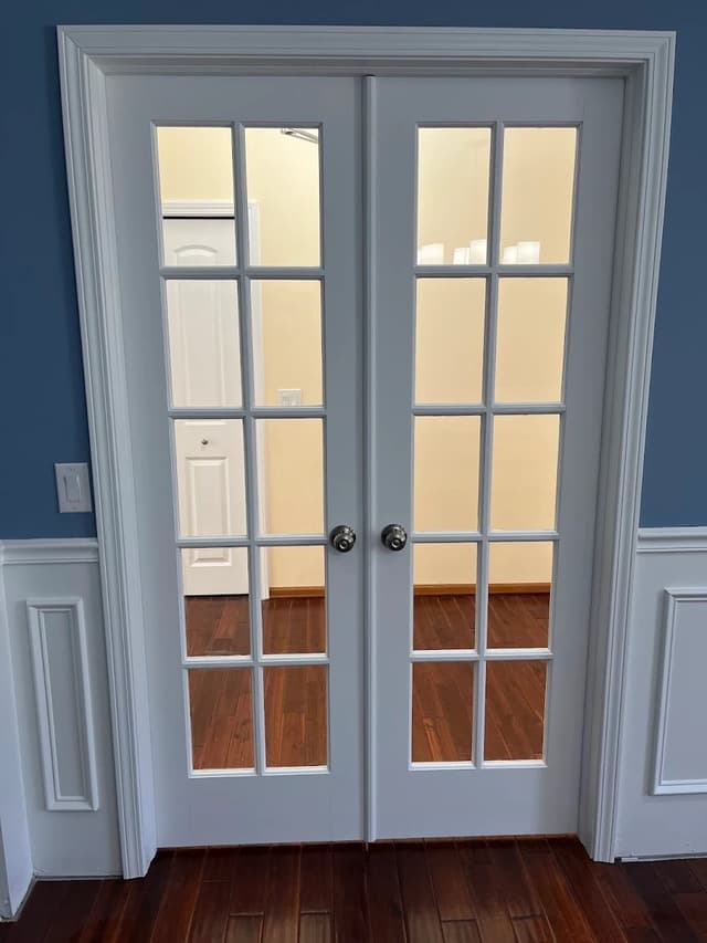 White Chooz Painters logo with blue background placeholder for paintig company logos