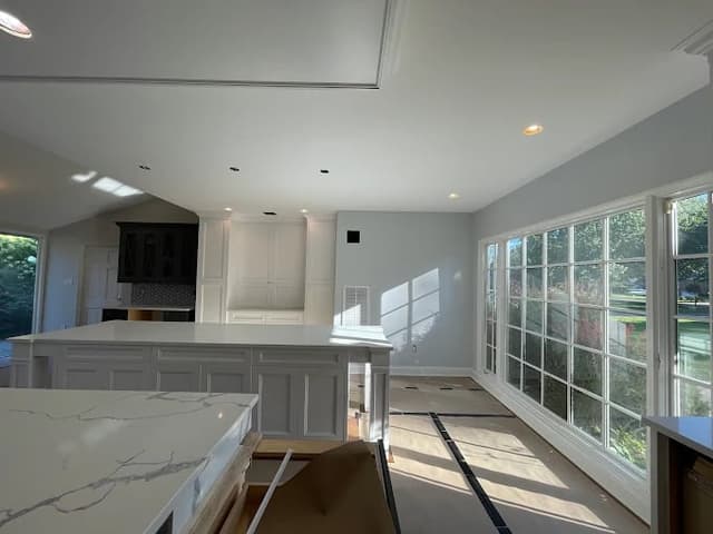 White Chooz Painters logo with blue background placeholder for paintig company logos