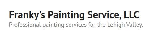 This is an image from Franky's Painting Service, LLC, located in Pennsylvania. The logo for Franky's Painting Service, LLC features simple black text with a clean, minimal design on a light background.