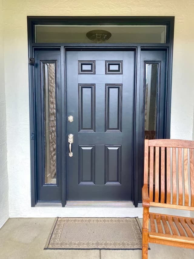 White Chooz Painters logo with blue background placeholder for paintig company logos