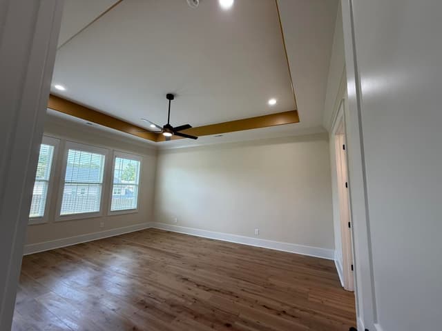 White Chooz Painters logo with blue background placeholder for paintig company logos