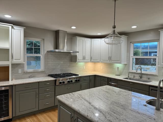 White Chooz Painters logo with blue background placeholder for paintig company logos