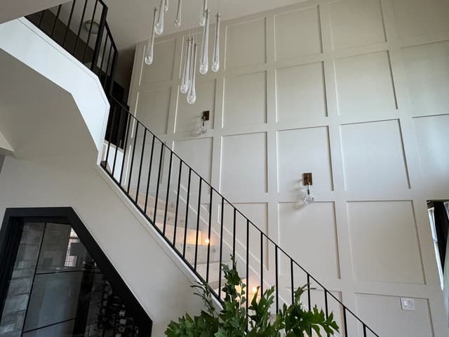 White Chooz Painters logo with blue background placeholder for paintig company logos